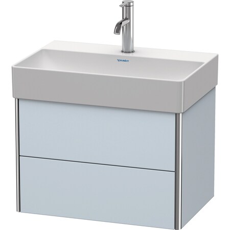 Duravit Xsquare Wall-Mounted Vanity Unit Light Blue Satin Matt XS416709797